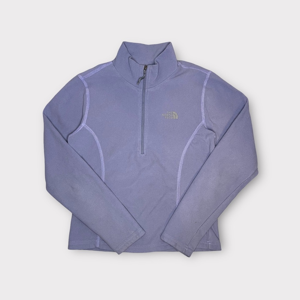 The North Face Lavender Fleece Half Zip Pullover Sweatshirt